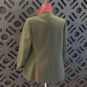 Algo | Green and Red Plaid Cashmere Blazer